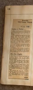 Mothers to Perform & Erica Doughty. 14 January 1936
