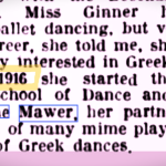 newspaper clipping showing start date of 1916